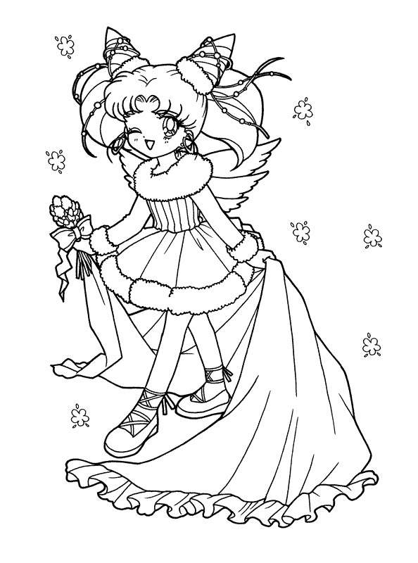 Plansa de colorat cu Sailor Moon 63 60